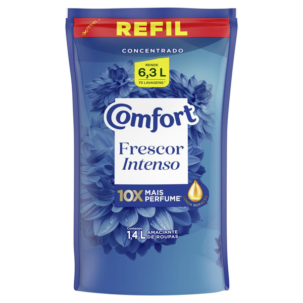 Amaciante Concentrado Comfort 1,4 Litro - Frescor Intenso
