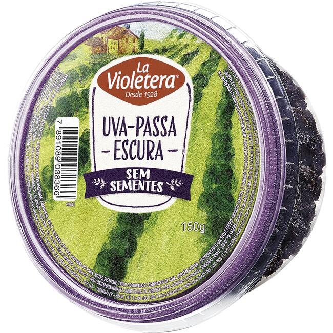 Uva Passa Escura LA VIOLETERA sem Sementes 150g
