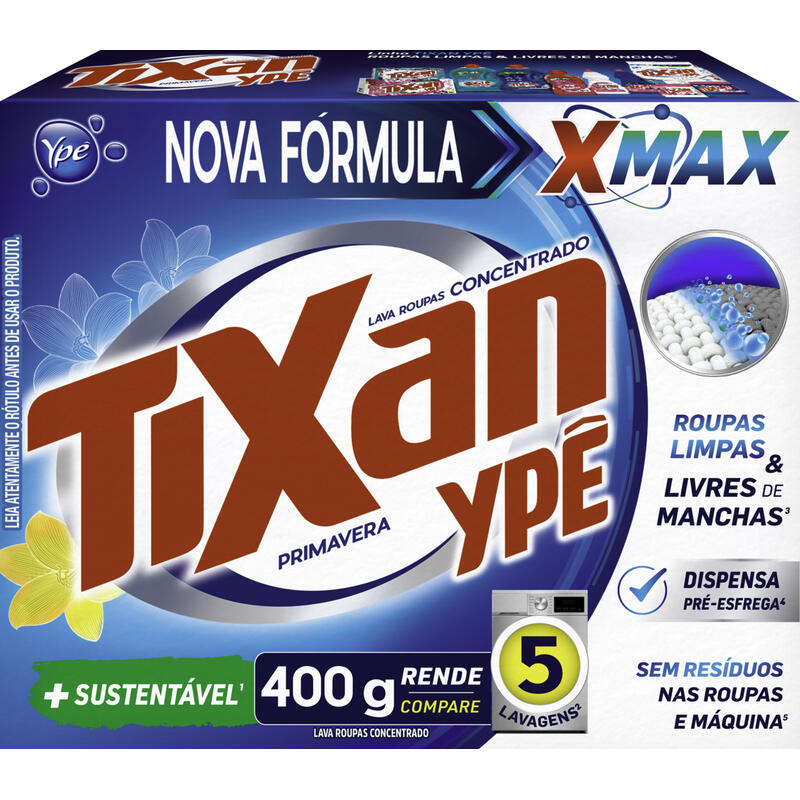Lava Roupas em Pó Tixan Primavera 400g