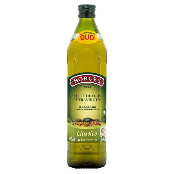 Azeite de Oliva Extra Virgem Clássico Espanhol Borges Vidro 500ml