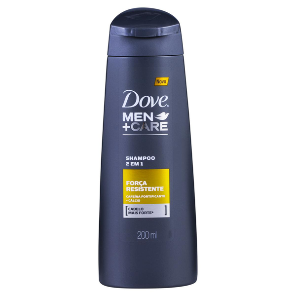 Shampoo Dove 200ml - Men - 2 em 1 - Força Resistente