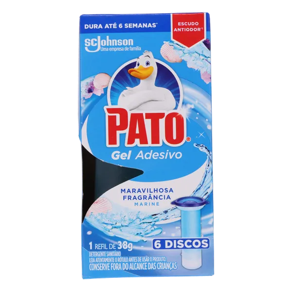 Desodorizador Gel Adesivo Pato Marine - Refil