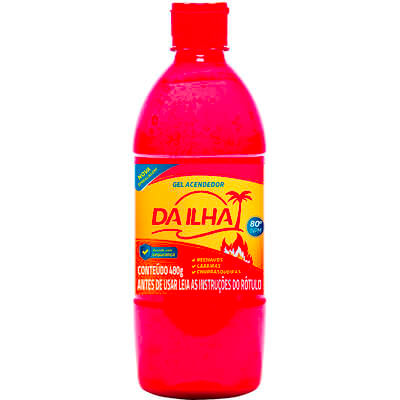 Álcool em Gel Da Ilha Acendedor 80 INPM 480g