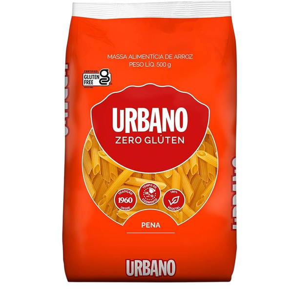 Macarrão de Arroz Urbano Penne com Ovos sem Glúten 500g