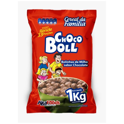 Cereal Matinal Alca Foods Choco Ball Da Família 1kg