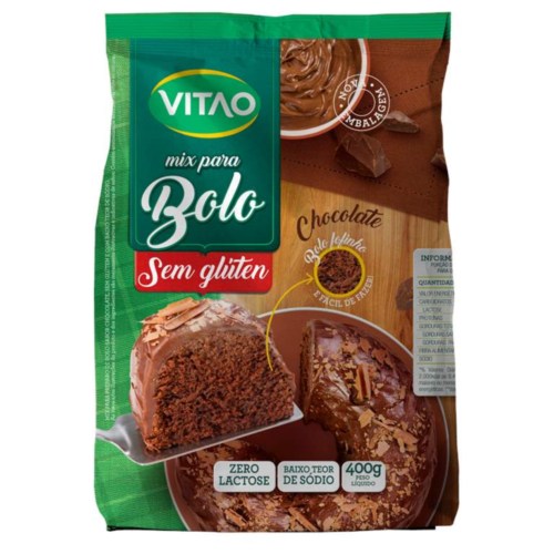 Mistura P/bolo Vitao 400g S/glutem Chocolate