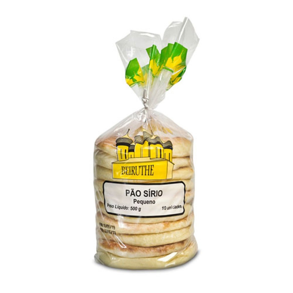 Pão Sírio Pequeno BEIRUTHE Pacote 500g
