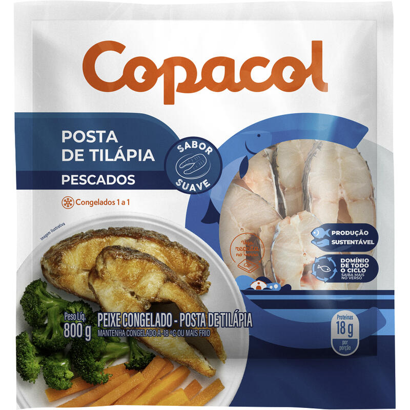 Posta de Tilápia COPACOL Congelada 800g