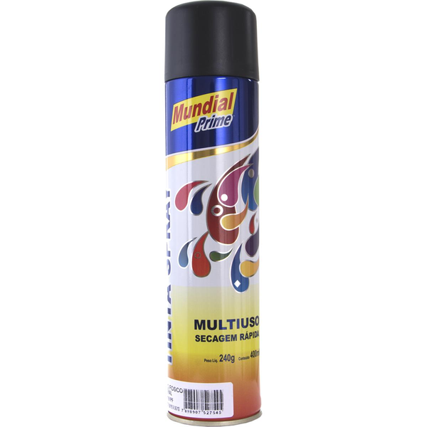 Tinta Mundial 400ml - Preto Fosco