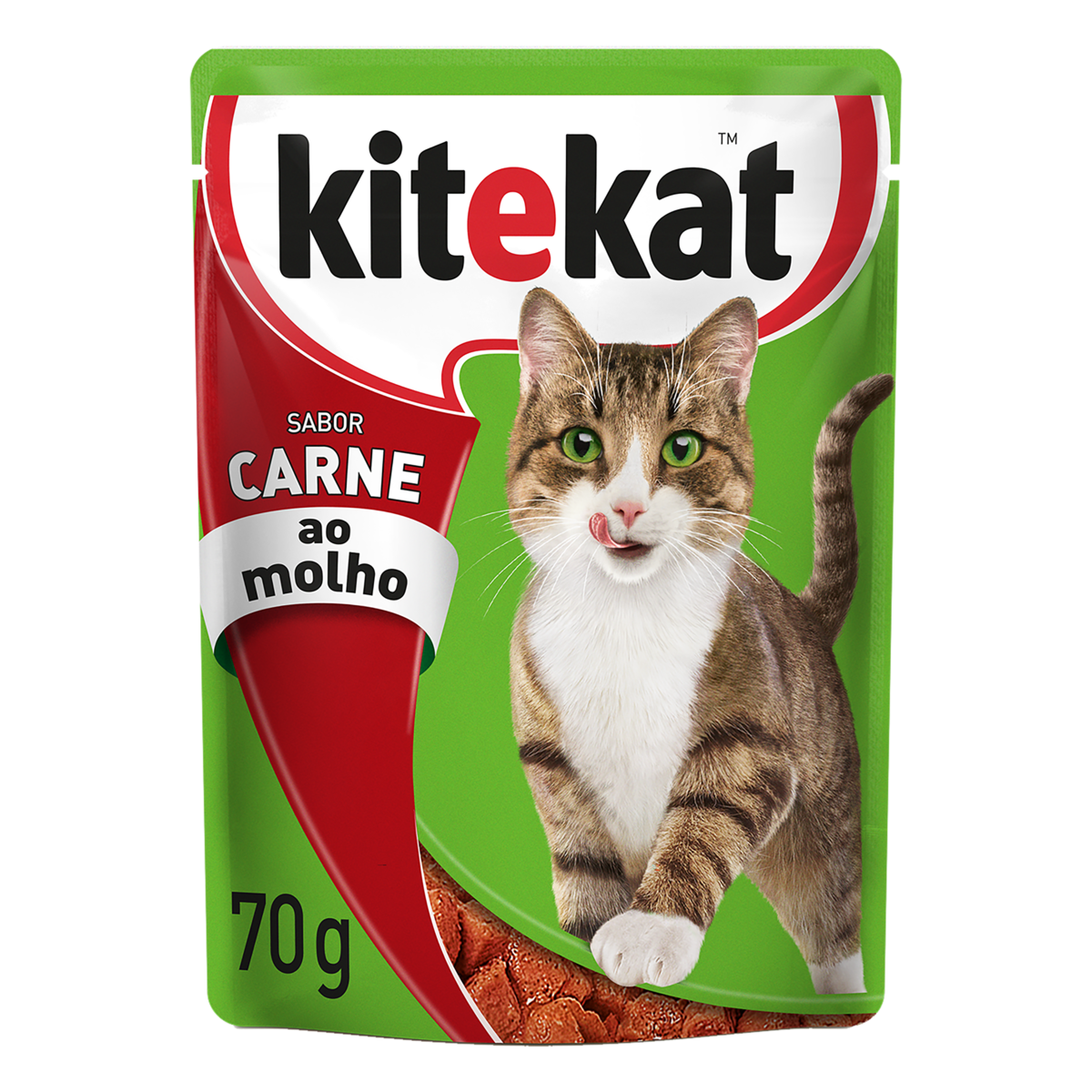 Sachê Gato Adulto sabor Carne Kitekat 70g