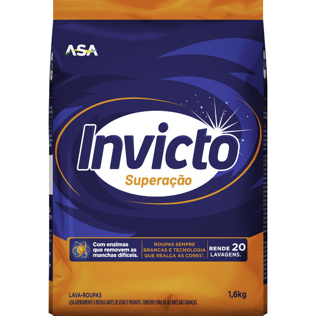 Lava Roupas em Pó Invicto Superação 1,6kg