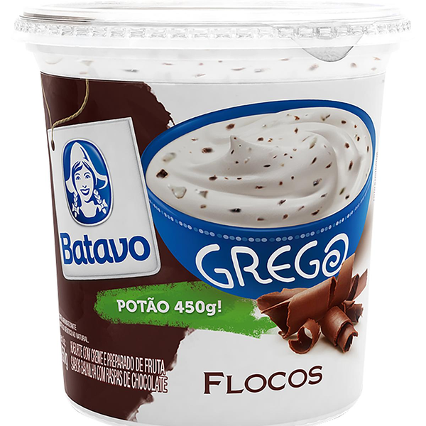 Iogurte Grego Batavo Flocos 450g