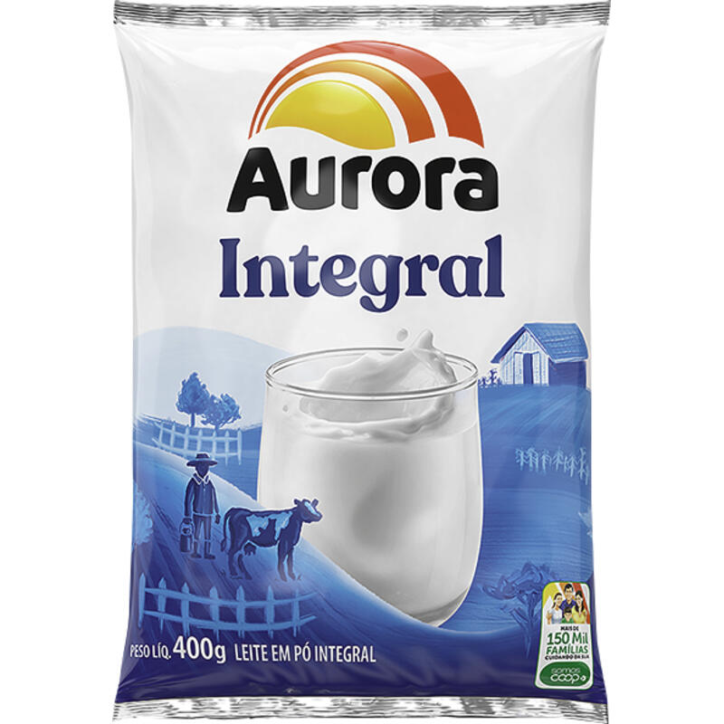 Leite em Pó Aurora Integral 400g