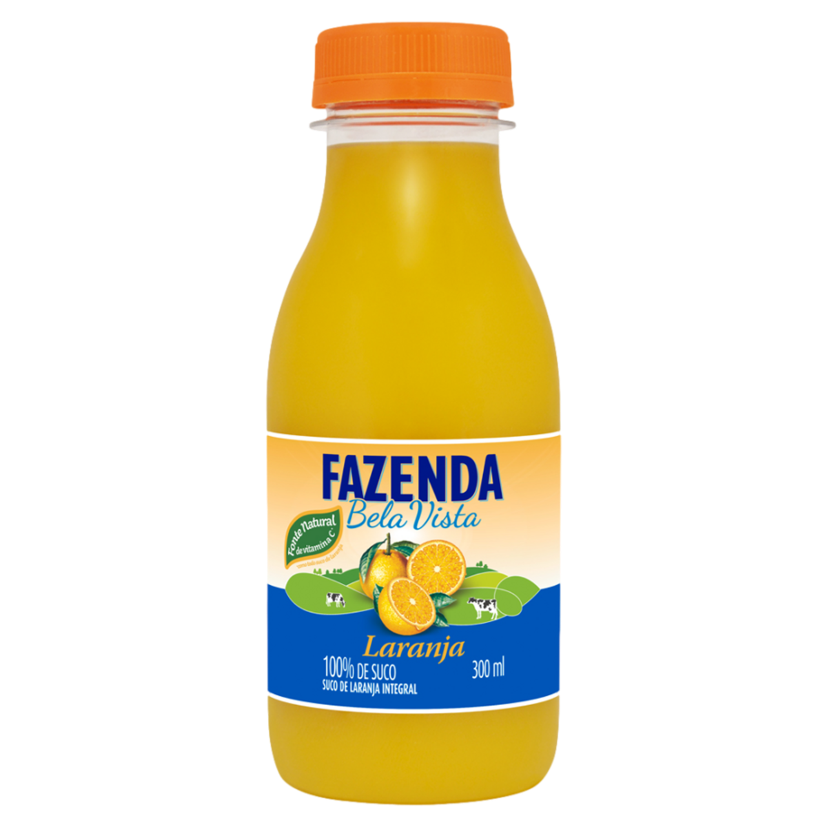 Suco Integral Laranja Fazenda Bela Vista Garrafa 300ml