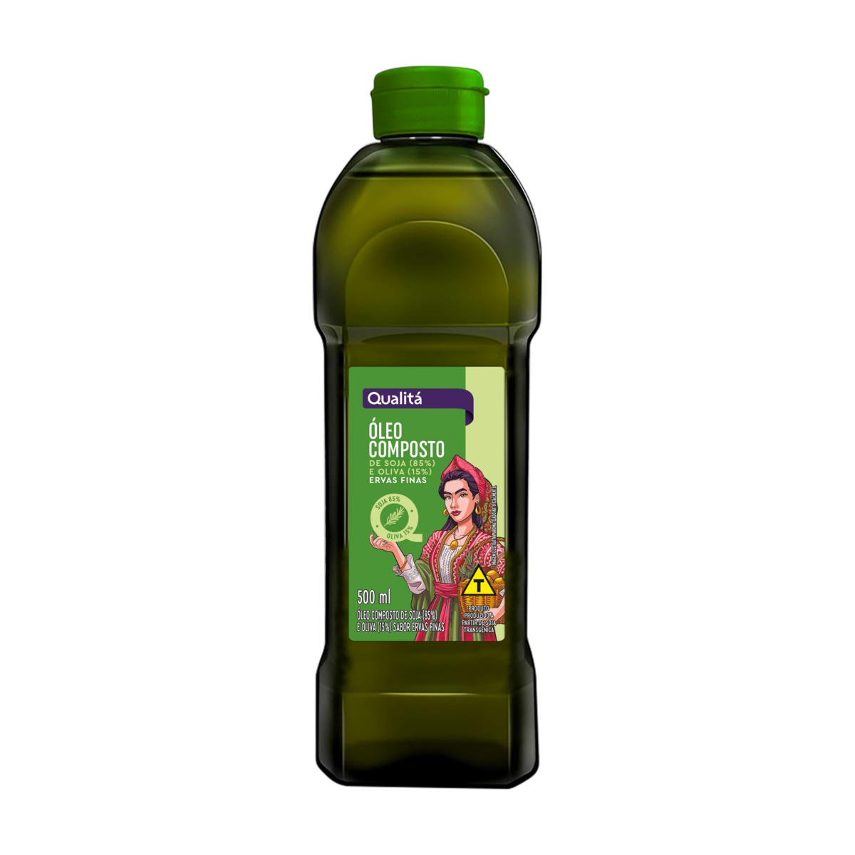 Óleo Composto de Soja e Oliva Ervas Finas Qualitá Garrafa 500ml