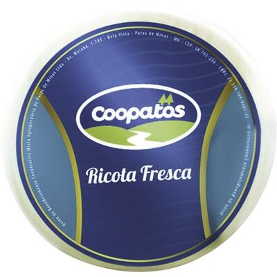 Ricota Fresca Coopatos Preço por quilo no peça
