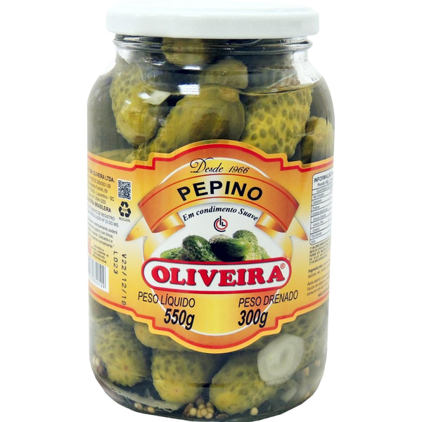 Pepino em Conserva Oliveira 300g - Vidro