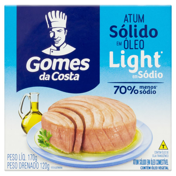 Atum Sólido em Óleo GOMES DA COSTA Baixo Sódio 170g