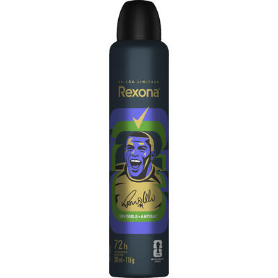Desodorante Aerossol Rexona Men Antibacterial inv 200ml