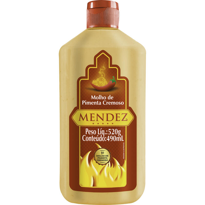 Molho de Pimenta Cremoso Mendez 490ml