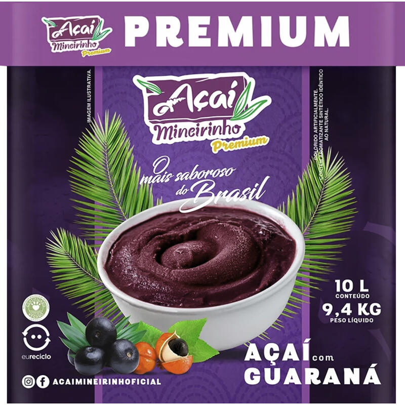 Açaí Mineirinho Premium Tradicional 10L