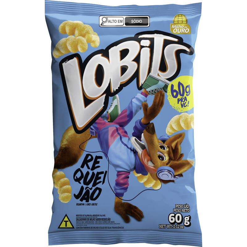 Salgadinho Lobits Requeijão 60g