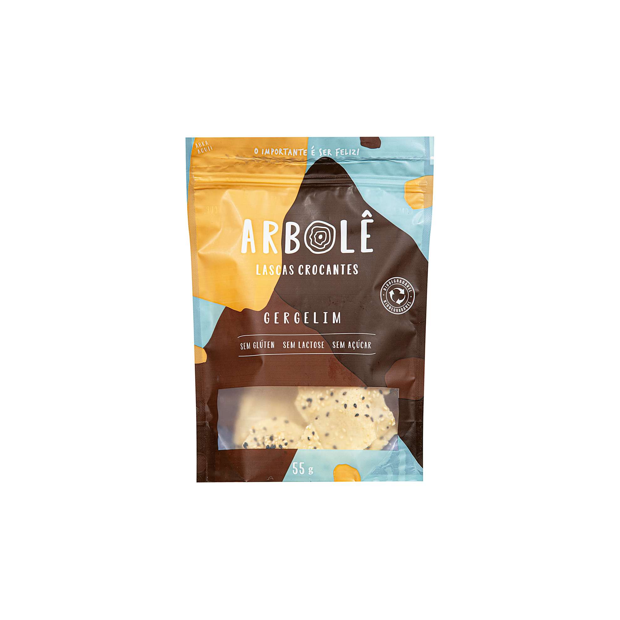 Snack com Gergelim Arbolê sem Glúten e sem Lactose 55g
