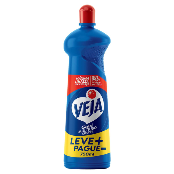 Limpador Multiuso Veja Gold Original 750ml Embalagem Econômica