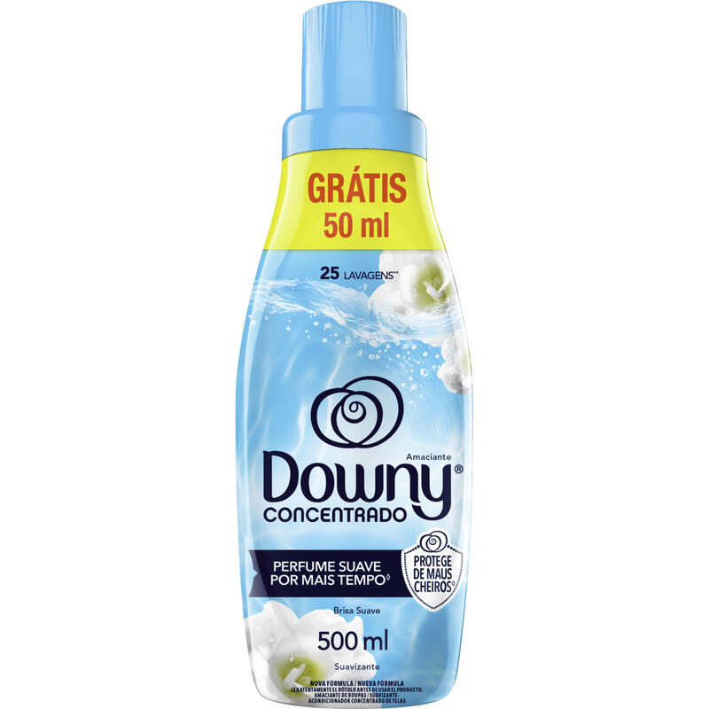 Amaciante de Roupas Conc Downy Brisa Suave LV 500ml PG 450ml