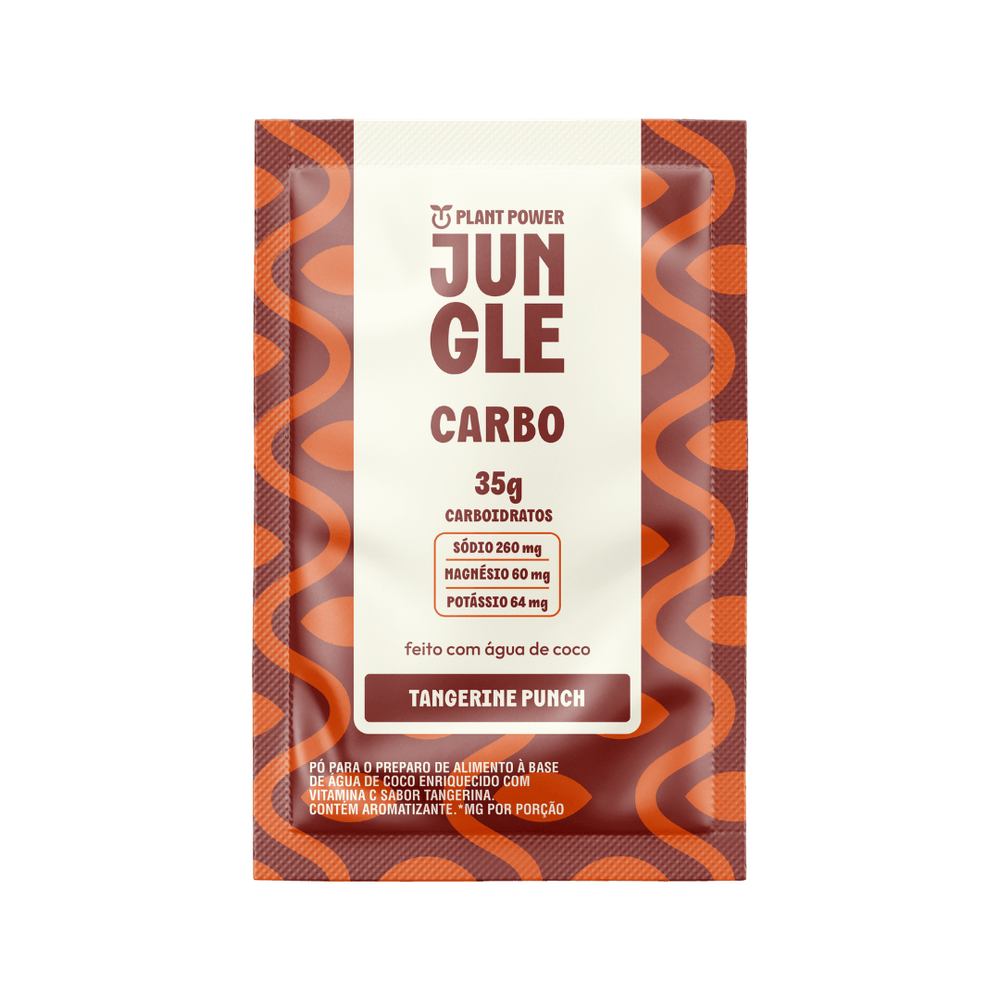 Suplemento Alimentar Jungle Carbo Plant Power Tangerina Sachê 40g