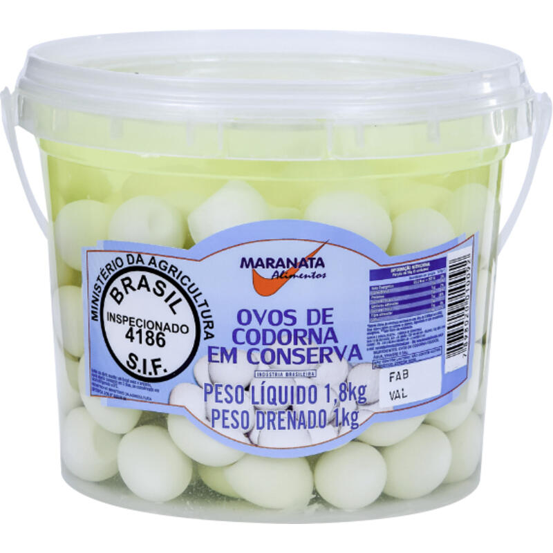 Ovos de Codorna em Conserva Maranata 1kg
