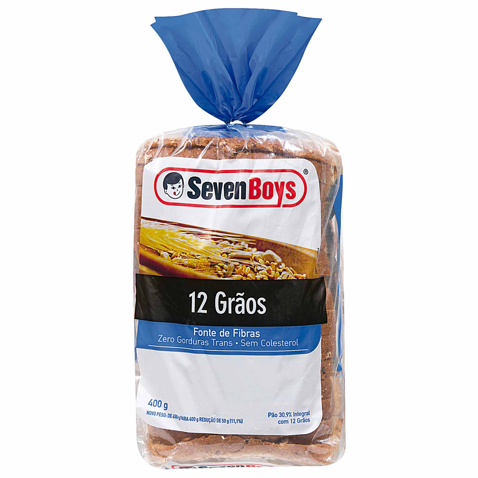 Pão de Forma Integral 12 Grãos Seven Boys 400g