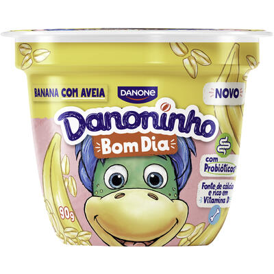 Iogurte DANONINHO Bom dia Banana Com Aveia 90g