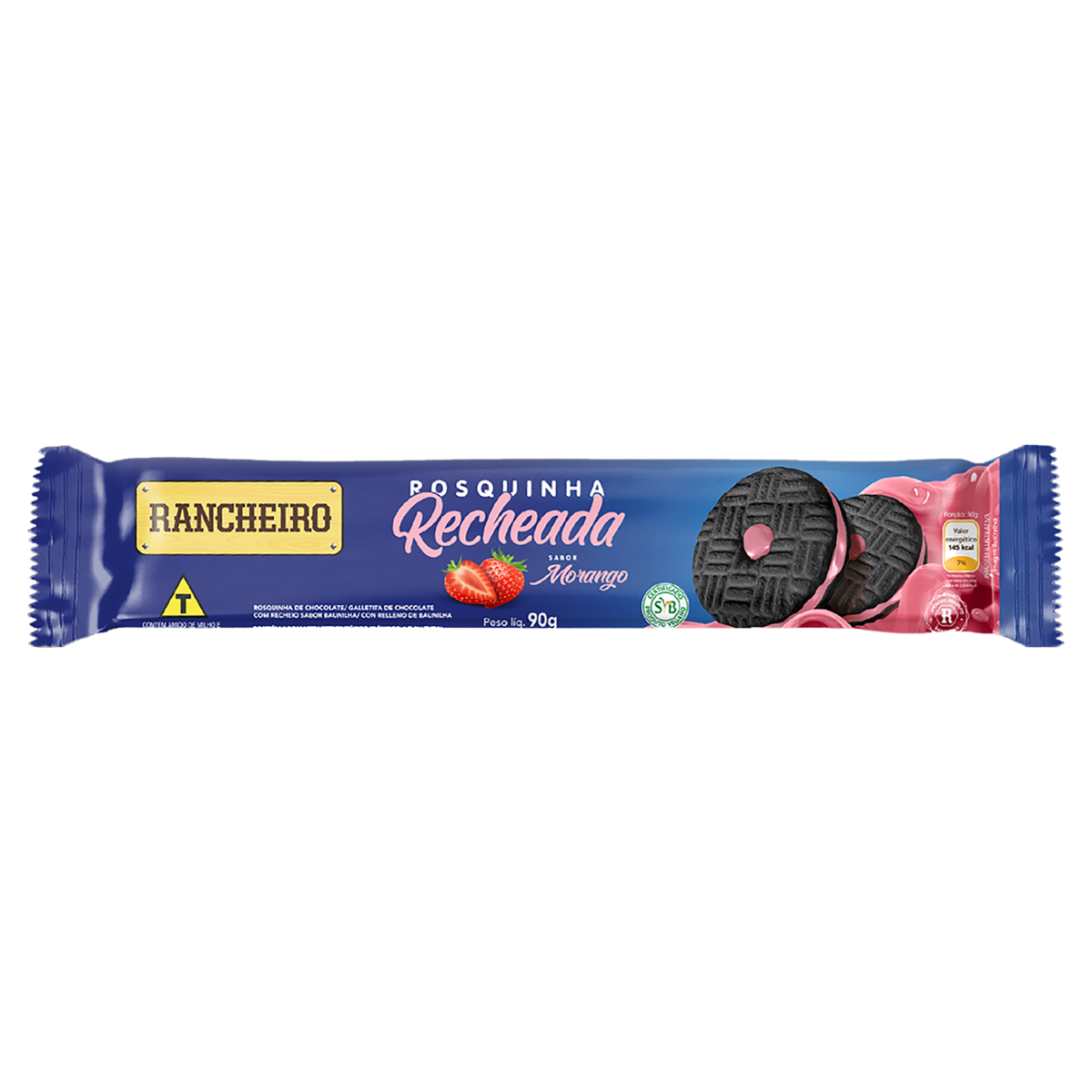 Rosquinha Recheada RANCHEIRO Morango 90g