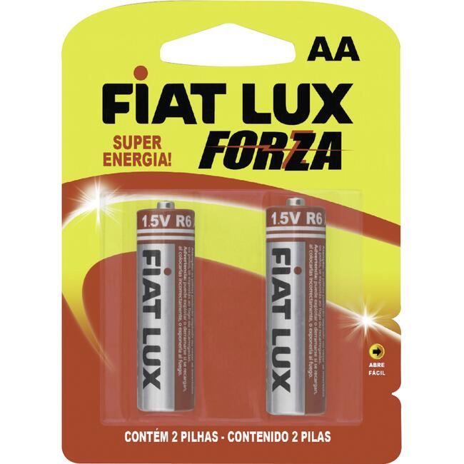Pilha Fiat Lux Forza Pequena 2 un