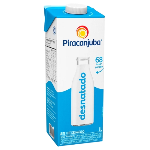 Leite Desnatado Piracanjuba 1l