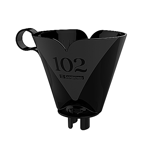 Suporte para Filtro de Café Preto Plástico Sanremo Termic 102