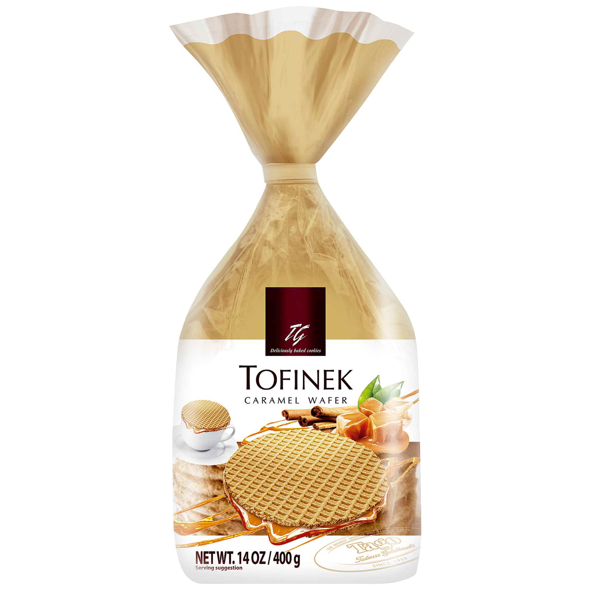 Wafer Recheado sabor Caramelo Tofinek 400g