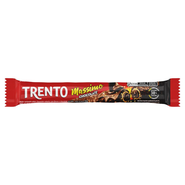 Wafer Chocolate Trento Massimo Pacote 25g