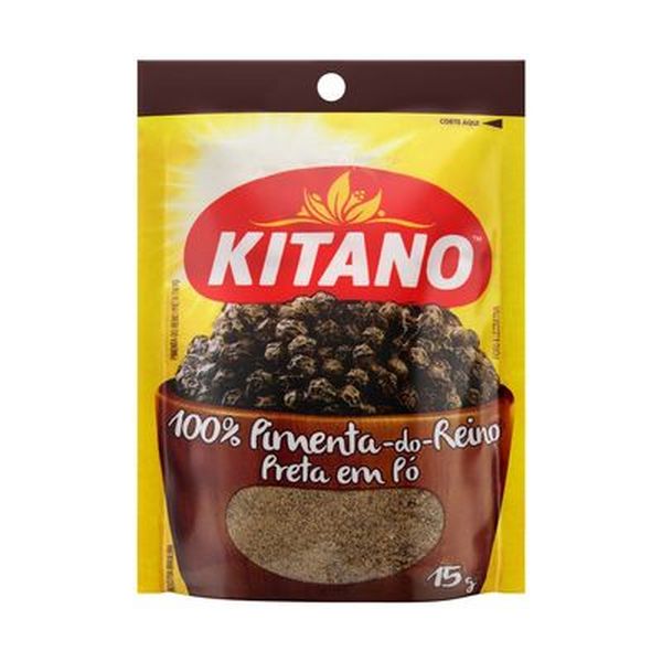 Pimenta-do-Reino Pó Preta Kitano Pacote 15g
