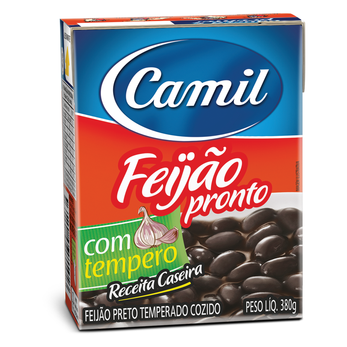 Feijão Preto Pronto CAMIL Caixa 380g