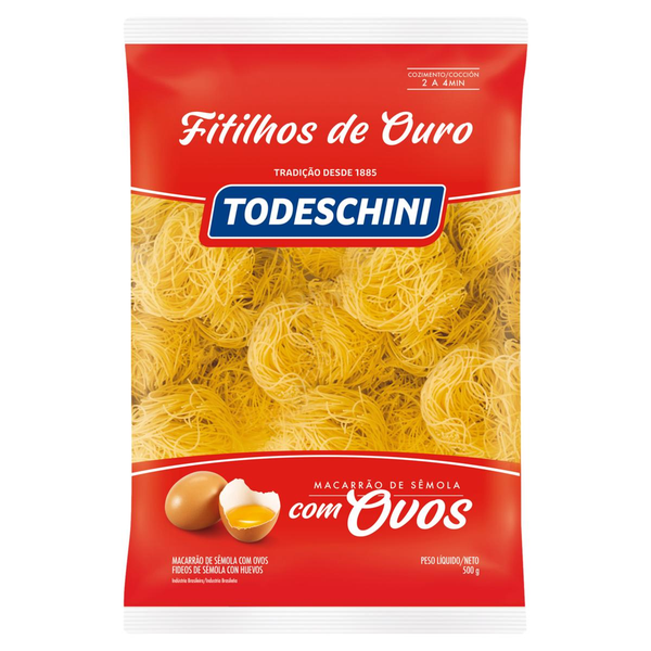 Massa Todeschini 500g - Com Fitilho de Ouro