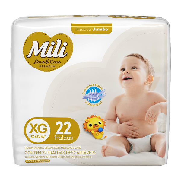Fralda LoveCare JUMBO XG 9x22