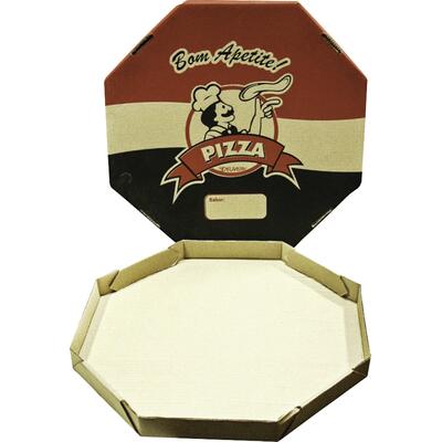 Embalagem para Pizza FC Oitavada - 45cm 25 un