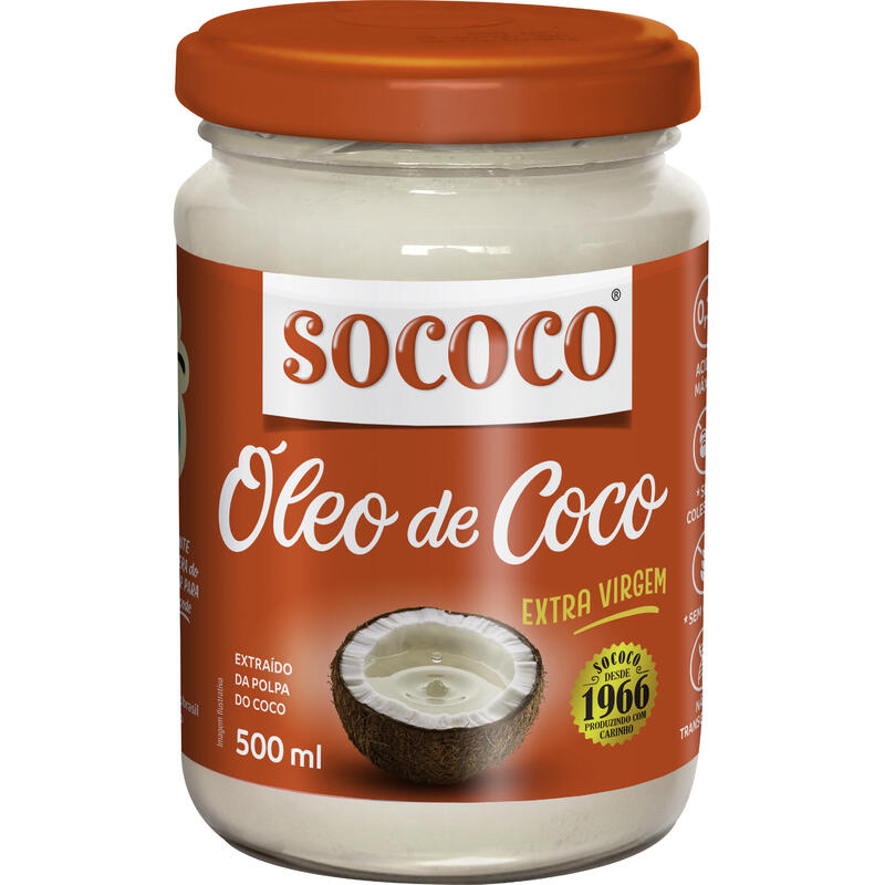 Óleo de Coco Sococo Extra Virgem 500ml
