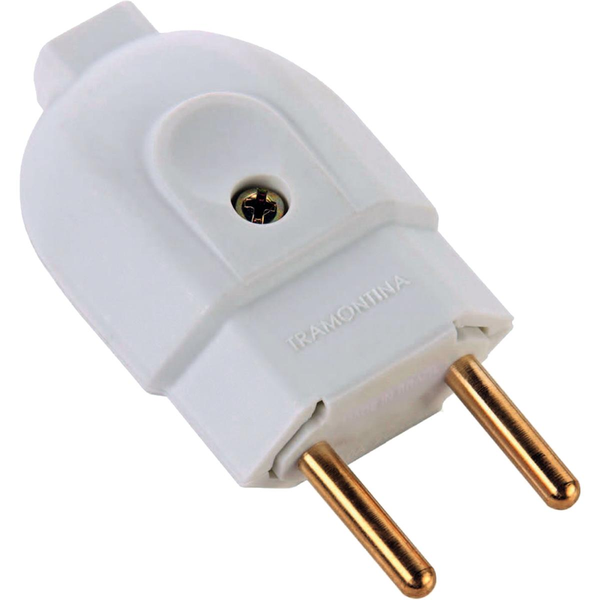 Plugue Tramontina Macho - 2P - 20A - Branco - Ref. 57402/104