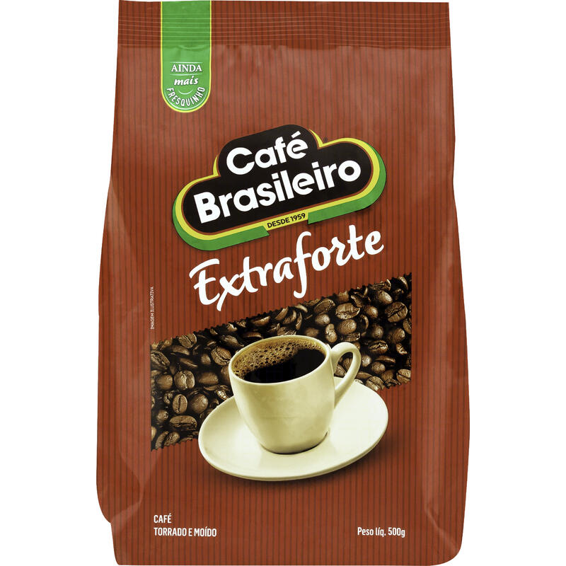 Café Torrado e Moído Extraforte Café Brasileiro Pacote 500g