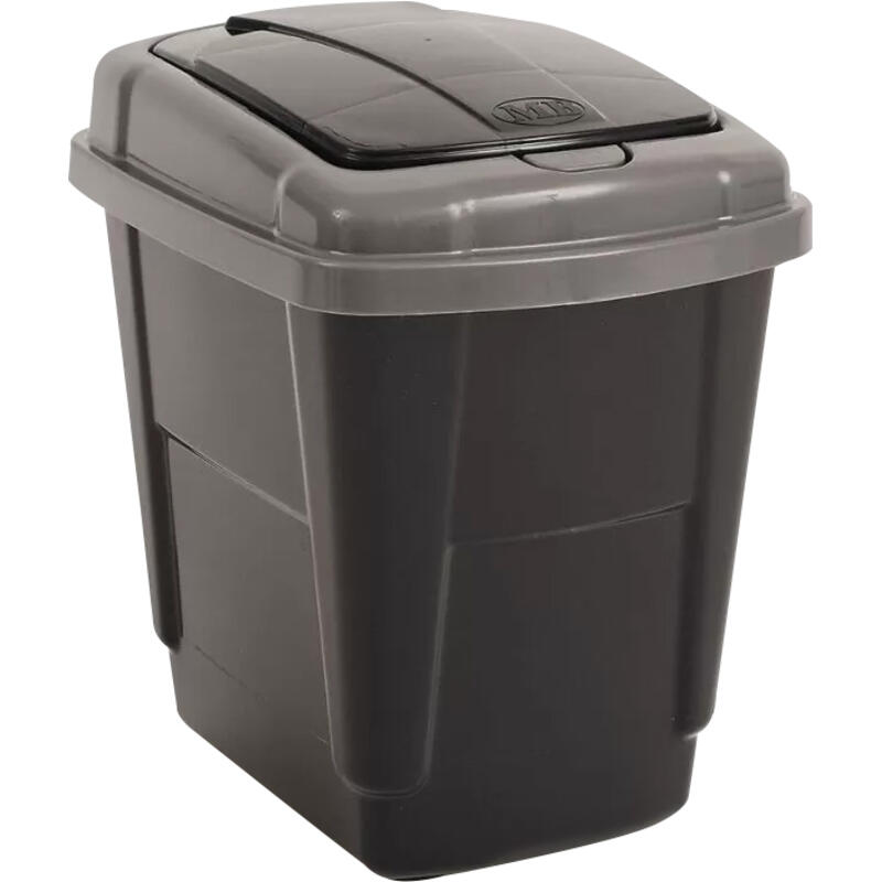 Lixeira Click MB Silverblack 4,5L un