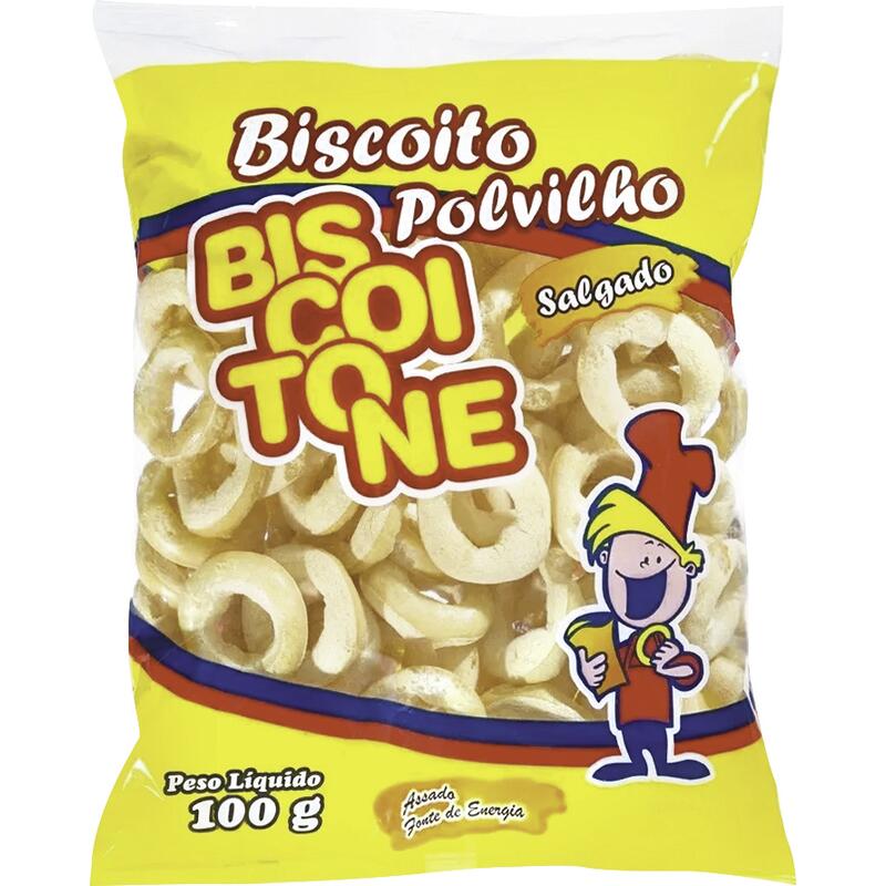 Biscoito BISCOITONE de Polvilho Salgado Pacote 100g