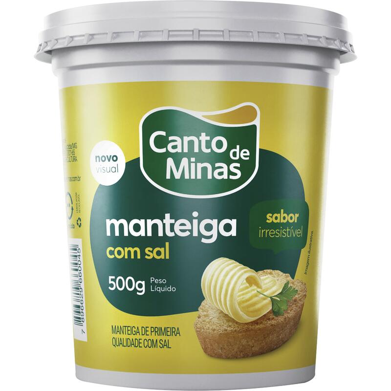 Manteiga Canto de Minas Com sal 500g